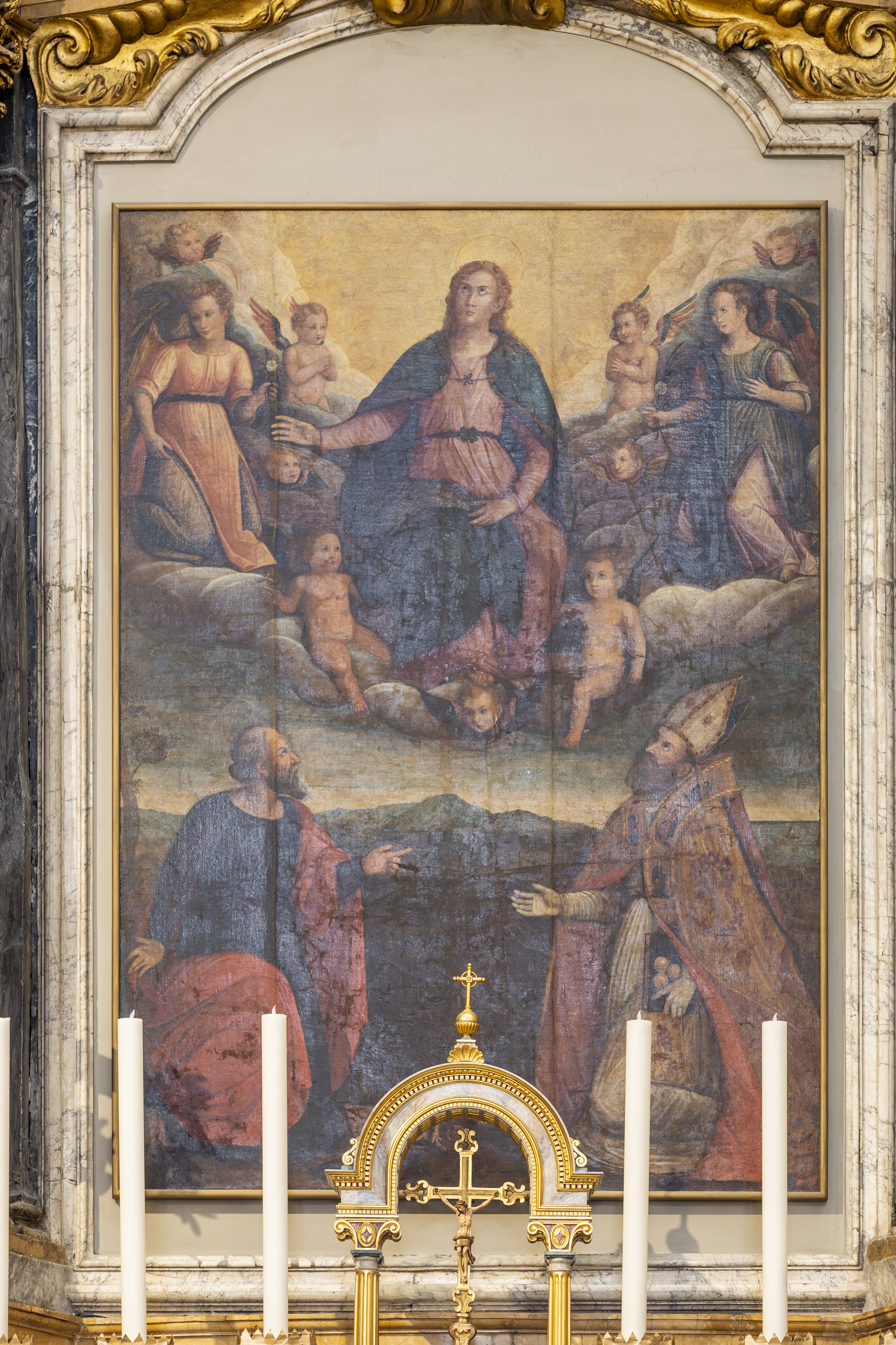 The Virgin Mary with Saints Bartholomew and Nicholas of Bari