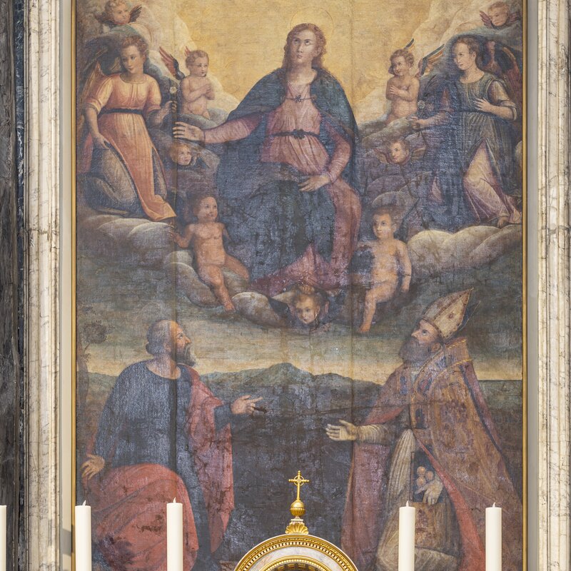 The Virgin Mary with Saints Bartholomew and Nicholas of Bari