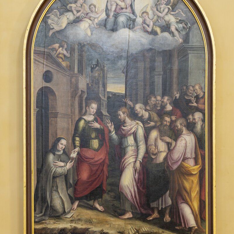Saint Clare of Rimini Receiving Holy Orders