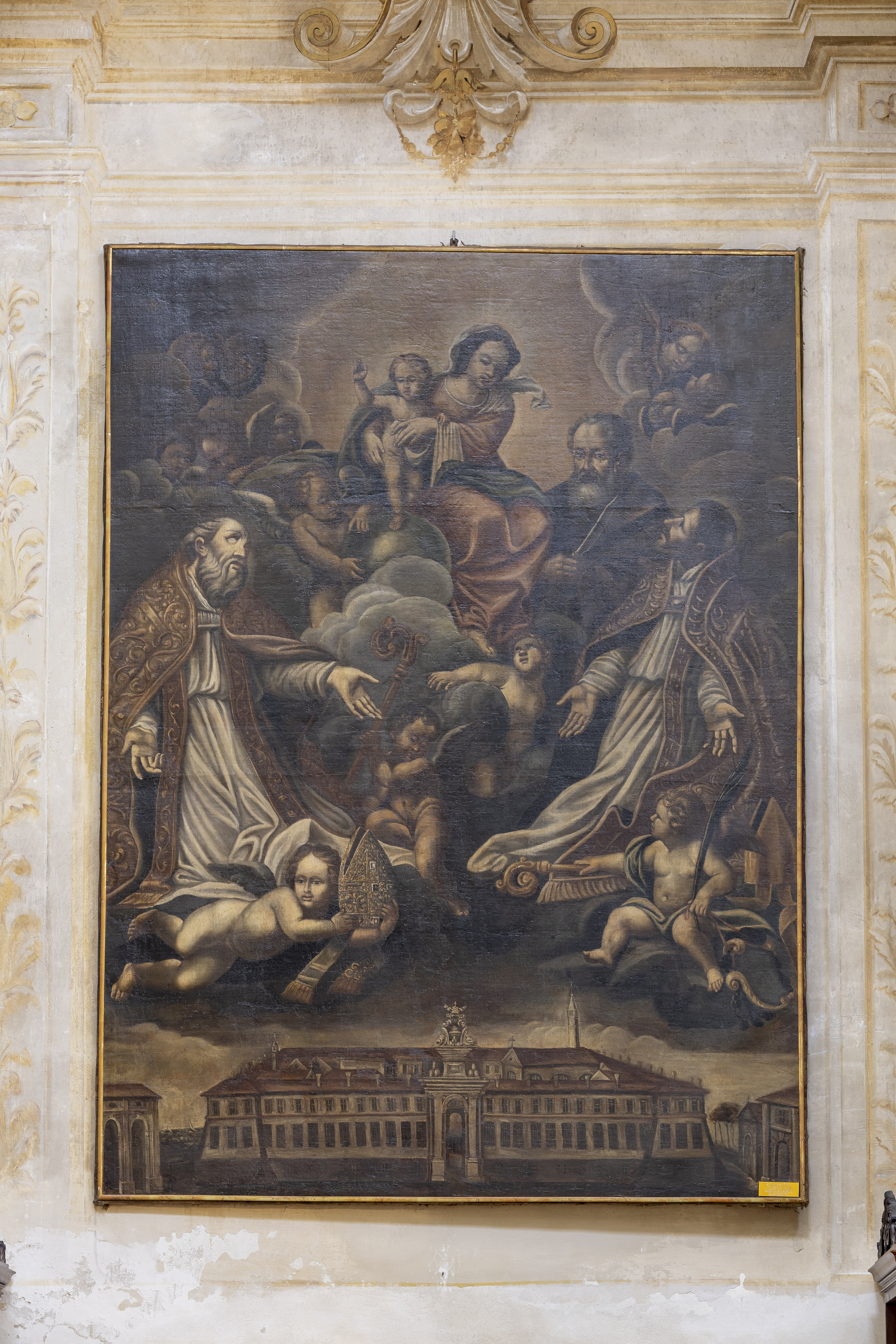 Madonna with Child, Saint Bartholomew and Two Sainted Bishops in Glory in the Town of Cervia